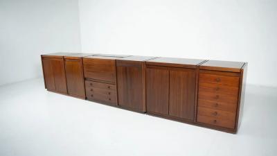  Borsani Tecno Mid Century Modern Wooden Sideboard Tecno Borsani Italy 1960s