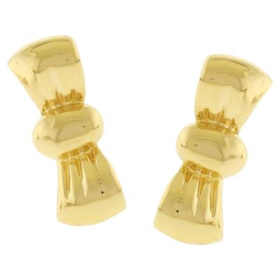  Boucheron Boucheron Gold Bow Earrings