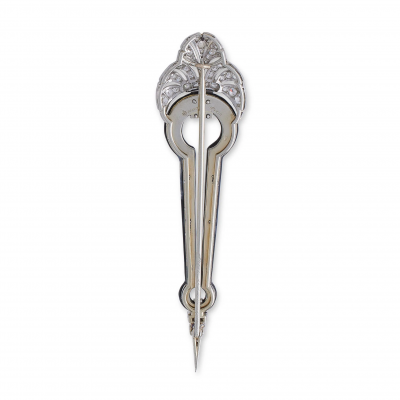  Boucheron Boucheron Paris Art Deco Diamond and Black Enamel Brooch