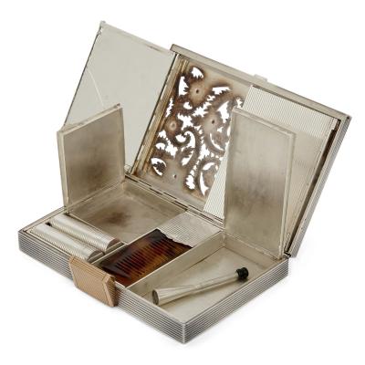  Boucheron Boucheron silver and vermeil minaudi re