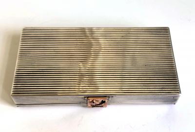  Boucheron Oversized Vintage French Silver Compact Case by Boucheron