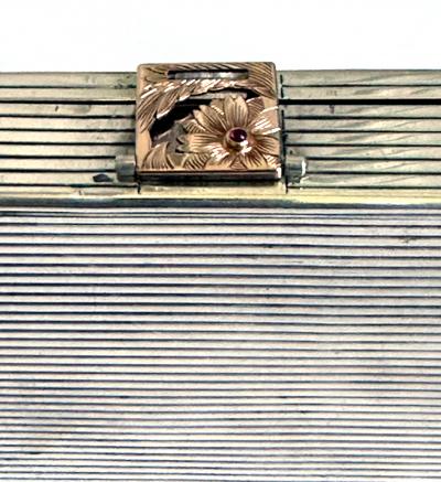  Boucheron Oversized Vintage French Silver Compact Case by Boucheron