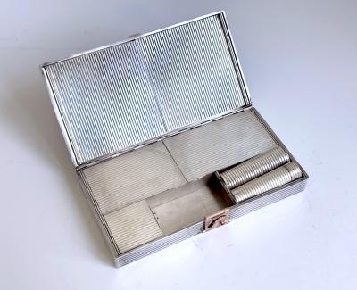  Boucheron Oversized Vintage French Silver Compact Case by Boucheron