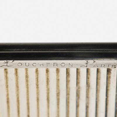  Boucheron Oversized Vintage French Silver Compact Case by Boucheron