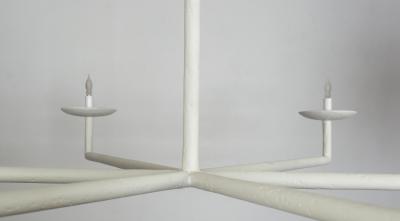 Bourgeois Boheme Atelier 6 Arm Plaster of Paris Chandelier Couronnes Chandelier