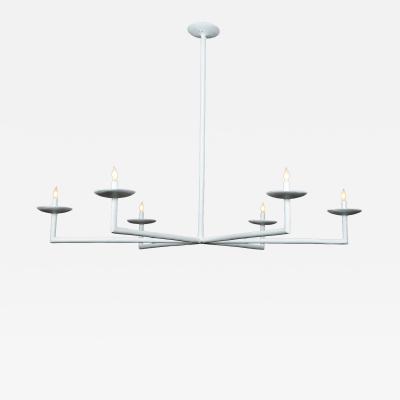 Bourgeois Boheme Atelier 6 Arm Plaster of Paris Chandelier Couronnes Chandelier