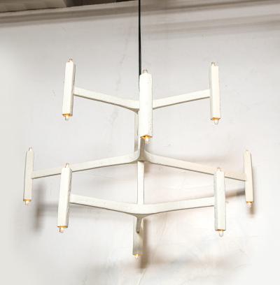  Bourgeois Boheme Atelier 9 arm Geometric Plaster Chandelier Nation Chandelier