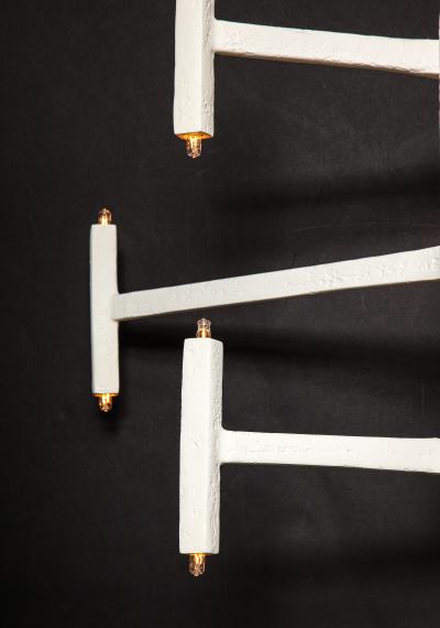  Bourgeois Boheme Atelier 9 arm Geometric Plaster Chandelier Nation Chandelier
