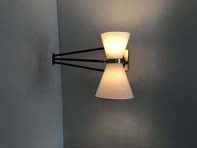  Bourgeois Boheme Atelier Bolivar Sconce White Fabric Shade
