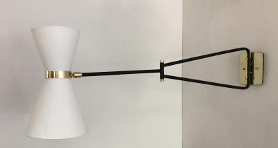  Bourgeois Boheme Atelier Bolivar Sconce White Fabric Shade