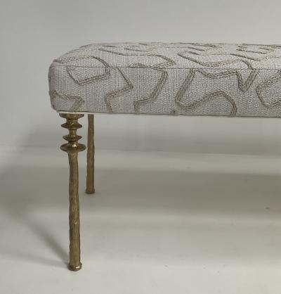 Bourgeois Boheme Atelier Gold Bronze Organic Leg Design Bench Sorgue Bench by Bourgeois Boheme Atelier 