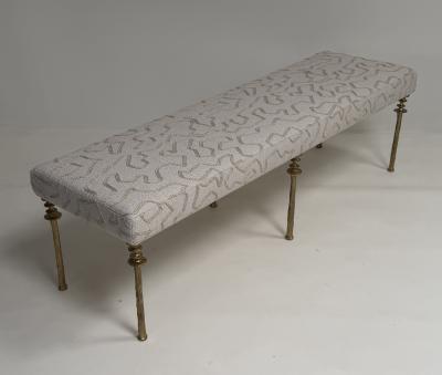  Bourgeois Boheme Atelier Gold Bronze Organic Leg Design Bench Sorgue Bench by Bourgeois Boheme Atelier 