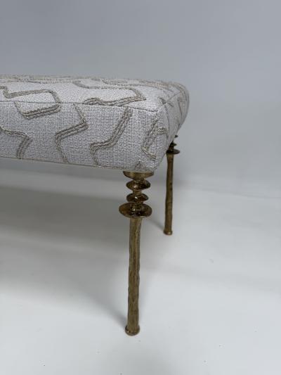  Bourgeois Boheme Atelier Gold Bronze Organic Leg Design Bench Sorgue Bench by Bourgeois Boheme Atelier 
