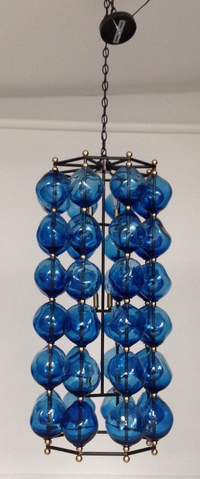  Bourgeois Boheme Atelier Opera Chandelier Aqua Blue by Bourgeois Boheme Atelier