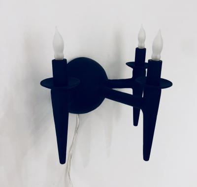  Bourgeois Boheme Atelier Pair of Avron Sconces Noire by Bourgeois Boheme Atelier