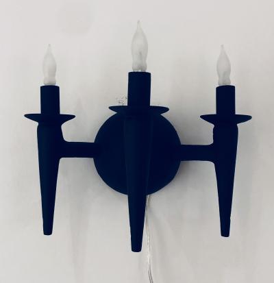  Bourgeois Boheme Atelier Pair of Avron Sconces Noire by Bourgeois Boheme Atelier