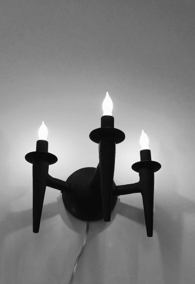  Bourgeois Boheme Atelier Pair of Avron Sconces Noire by Bourgeois Boheme Atelier