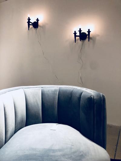  Bourgeois Boheme Atelier Pair of Avron Sconces Noire by Bourgeois Boheme Atelier