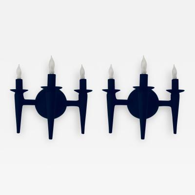  Bourgeois Boheme Atelier Pair of Avron Sconces Noire by Bourgeois Boheme Atelier