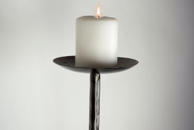  Bourgeois Boheme Atelier Pair of Bronze Font Albe Sconces