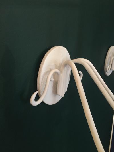  Bourgeois Boheme Atelier Pair of Decorative Plaster Wall Sconces 3 Arms