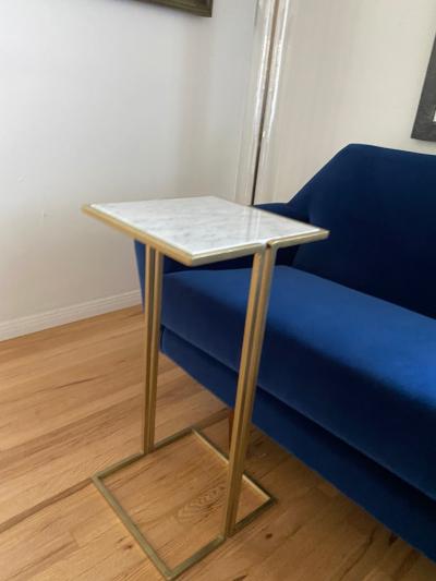  Bourgeois Boheme Atelier Pair of Nantes Side Tables Model D Brass