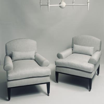 Bourgeois Boheme Atelier Pair of Rive Gauche Armchair by Bourgeois Boheme Atelier