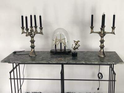  Bourgeois Boheme Atelier Plaissance Table Crystalized Marble Top