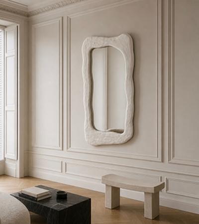  Bourgeois Boheme Atelier Plaster of Paris Mirror Nuage By Bourgeois Boheme Atelier