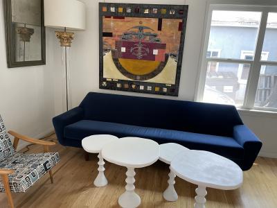  Bourgeois Boheme Atelier Set of Four St Paul Plaster Tables