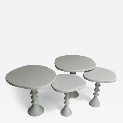  Bourgeois Boheme Atelier Set of Four St Paul Plaster Tables