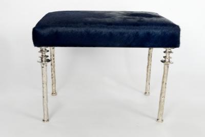  Bourgeois Boheme Atelier Silver Bronze Sorgue Bench by Bourgeois Boheme Atelier