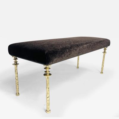  Bourgeois Boheme Atelier Sorgue Bench Gold Bronze Legs by Bourgeois Boheme Atelier