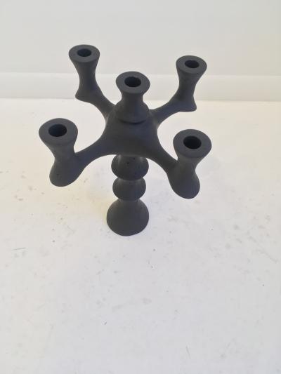Bourgeois Boheme Atelier St Paul Candelabra Matte Black Finish