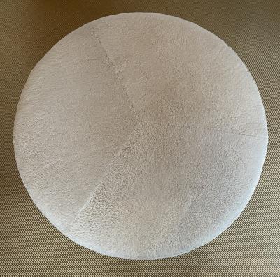  Bourgeois Boheme Atelier St Paul Ottoman Bronze Legs Shearling Cushion