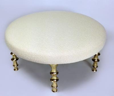  Bourgeois Boheme Atelier St Paul Ottoman Gold Bronze Legs