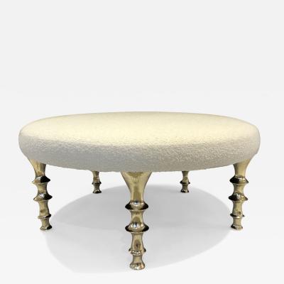  Bourgeois Boheme Atelier St Paul Ottoman Gold Bronze Legs
