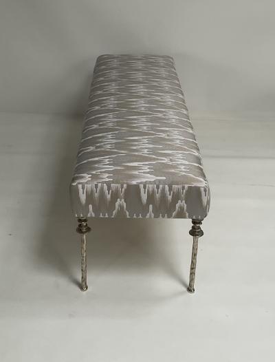  Bourgeois Boheme Atelier White Bronze Organic style bench Sorgue Bench White Bronze