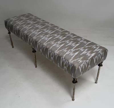  Bourgeois Boheme Atelier White Bronze Organic style bench Sorgue Bench White Bronze