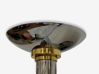  Boyd Lighting Co Karl Springer Style Chrome Brass Large Wall Lights USA 1960s