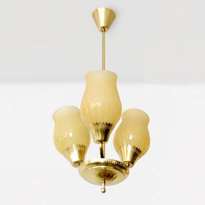  Br derna Malmstr ms Metallvarufabrik A BR DERNA MALMSTR MS LAMPVARUFABRIK BRASS CHANDLIER SWEDEN 1940S