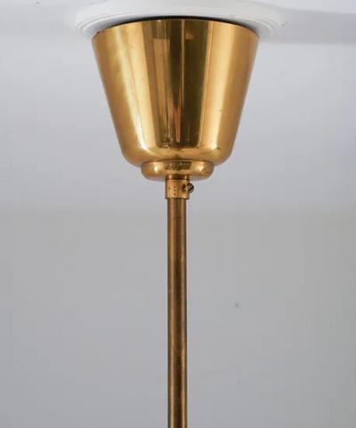  Br derna Malmstr ms Metallvarufabrik Swedish Modern Pendant Brass and Glass by Br derna Malmstr m