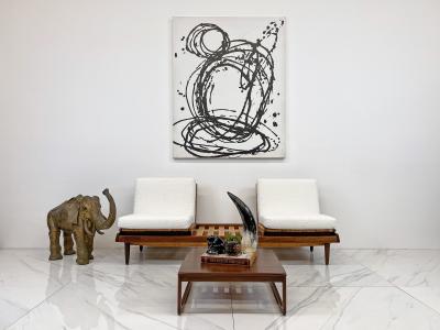  Bramin M bler Hans Olsen Teak Modular Seating Unit for Bramin Denmark 1950s