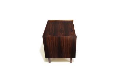 Brande M belfabrik Pair Ib Kofod Larsen for Brandi Moblefabrik Brazilian Rosewood Nightstands