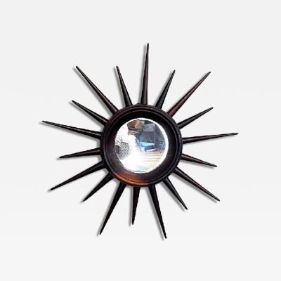  Brazilian Mid 20th Century Brazilian Jacaranda Sunburst Mirror N