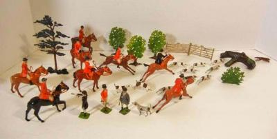  Britains Assembled Hunt Scene by Britains Ltd Toy Civilians Mid 20th Century