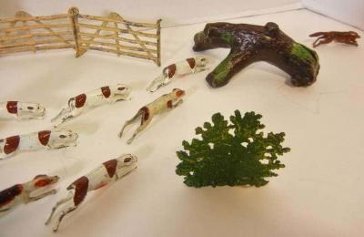  Britains Assembled Hunt Scene by Britains Ltd Toy Civilians Mid 20th Century