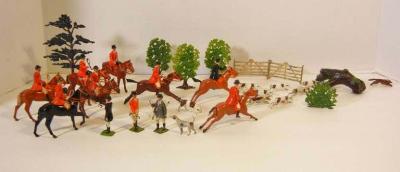  Britains Assembled Hunt Scene by Britains Ltd Toy Civilians Mid 20th Century