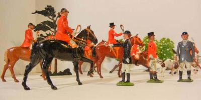  Britains Assembled Hunt Scene by Britains Ltd Toy Civilians Mid 20th Century