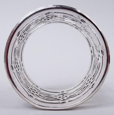  Britton Gould Co Set of 6 English Art Deco Classical Sterling Silver Napkin Rings 1926